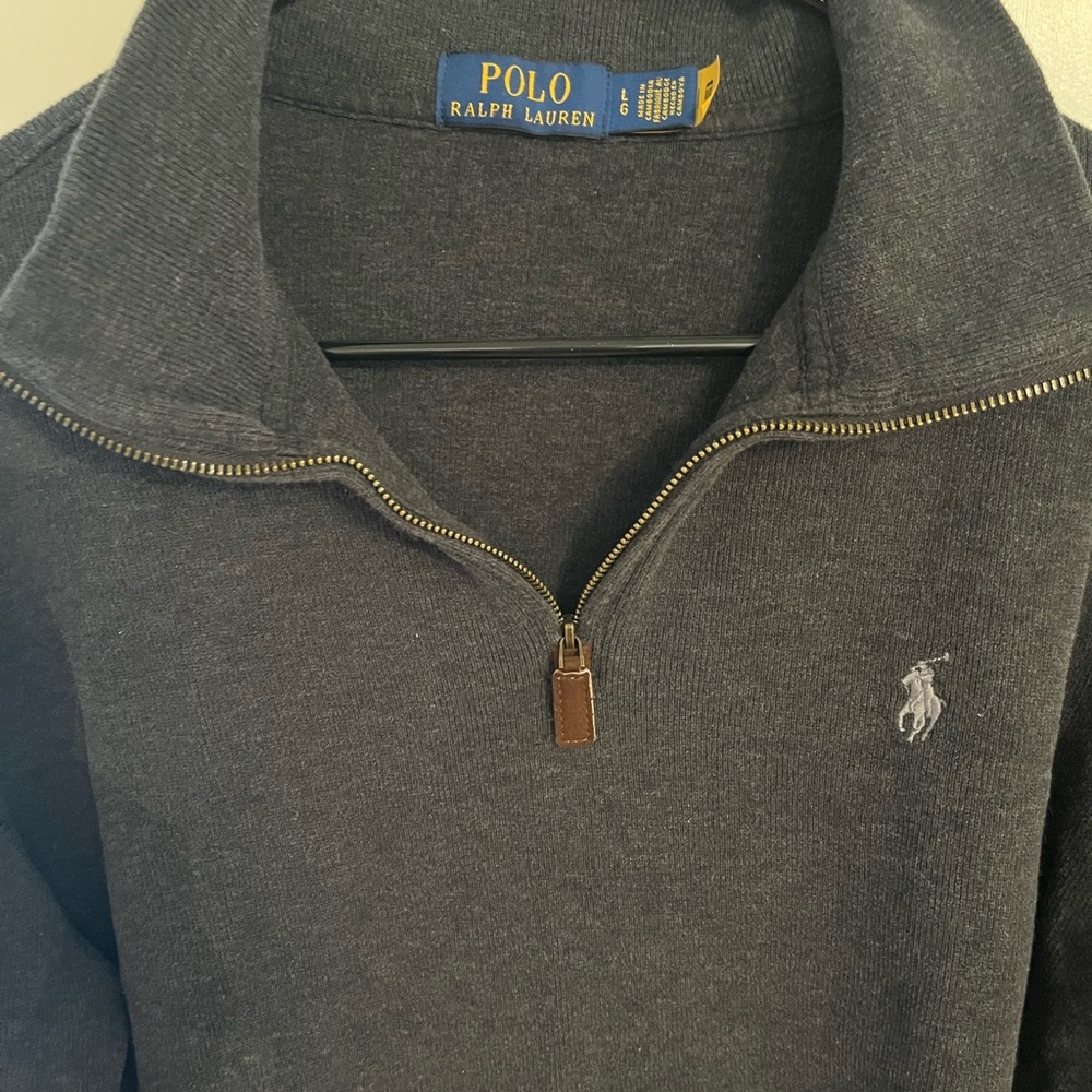 Ralph Lauren blue label half zip sweatshirt